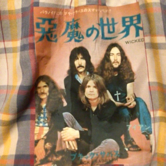 upcycled Black Sabbath flannel - Picture 2 of 6